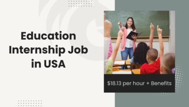 Education Internship Job in USA: $18.13 per hour + Benefits