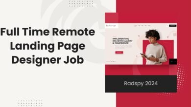 Full Time Remote Landing Page Designer Job at Radspy 2024