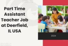 Part Time Assistant Teacher Job at Deerfield, IL USA